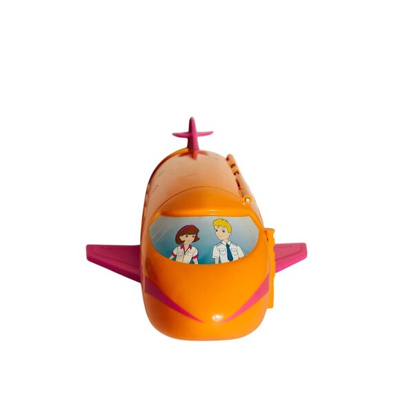 Polly Pocket 2002 Groovy Getaway Jet Airplane Playset Dolls Accessories - Picture 5 of 8